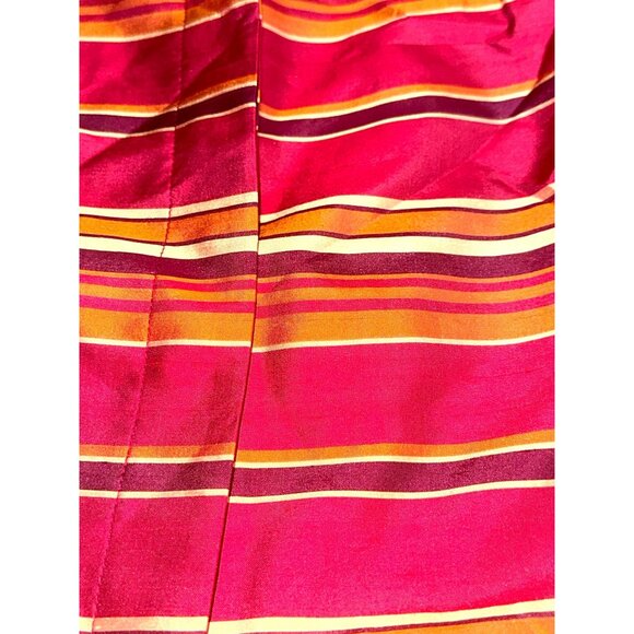 Kasper 16P Raspberry Silk Stripe Jacket Hamptons Chic Coastal Rich City Ready - Picture 16 of 16